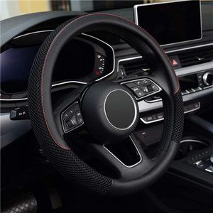 Steering Wheel Cover, Universal 15 inch, Microfiber Leather Viscose, Black